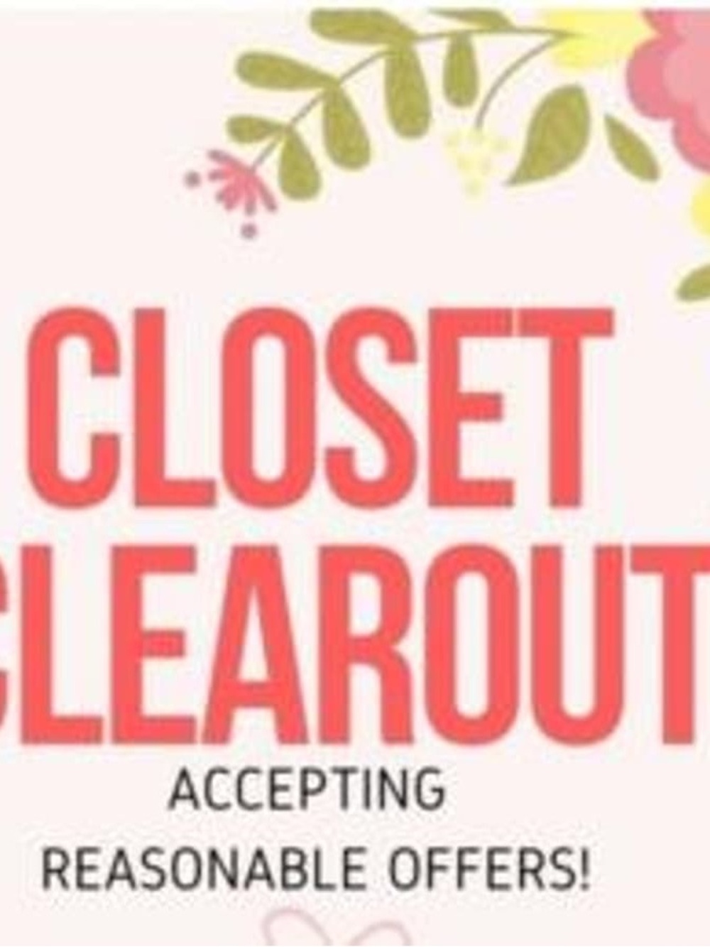 Closet Clearout